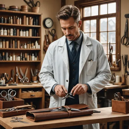 Как почистить кожаный чехол для ножниц: от волос и других загрязнений